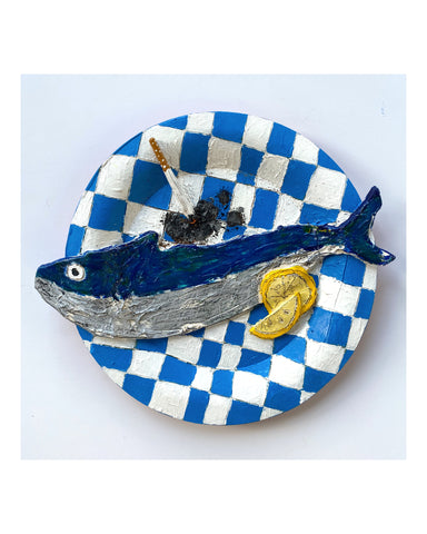 Teddy Benfield, "Untitled (Fish Plate 4 / Smoked Bluefish)"