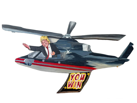 Z Behl + Walker Behl + Tavet Gillson, "Trump's Helicopter"