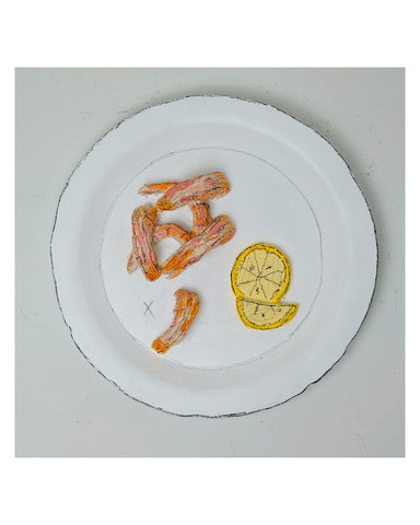 Teddy Benfield, "Untitled (Stonington Red Shrimp, Lemons)"