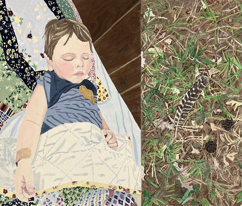 Breehan James, "Oli sleeping and feather"