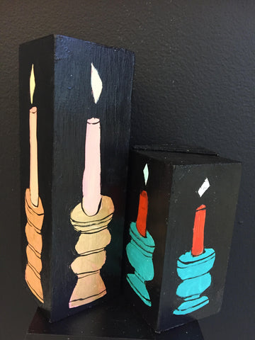 Suzanne Kiggins, "Candle-lite Set 1 (2 candles)"