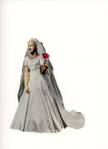 Luciana Pinchiero, "Spear Bearer as Bride — from the series 'Bridges and Statues'"