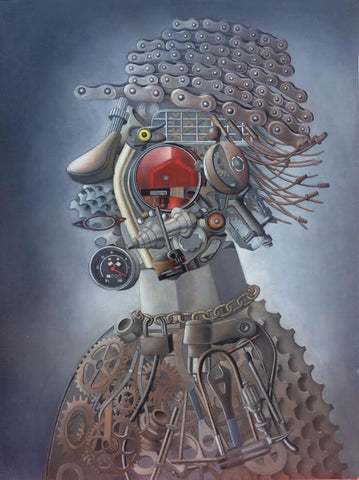 Amy Hill, "Bicycle Head" SOLD