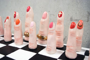 Lauren Cohen, "Married People's Finger's Chess Set"
