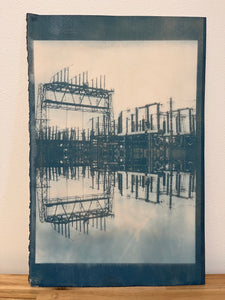 Jo Andres, "Powerlines Mirrored"