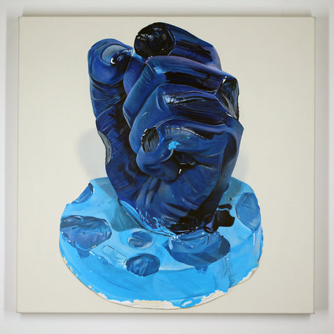 Melodie Provenzano, "Spotted Blue Pow: A Painting of a Sculpture by University School of Nashville Student, Fair, '27"