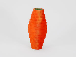 Christine Romanell, "Medium Vessel Orange Green"