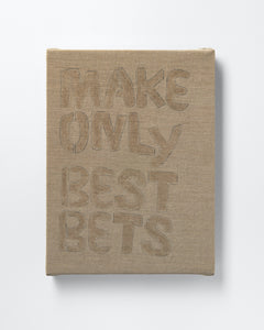 Marcus Civin, "ONLY POEM (MAKE ONLY BEST BETS)"