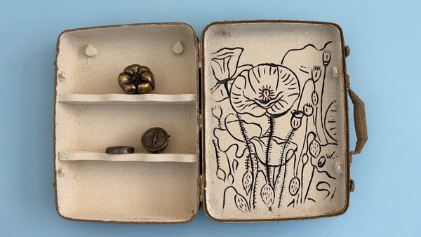 Bianca Abdi-Boragi, "Sand Painting_Poppy Fields"