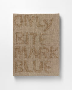 Marcus Civin, "ONLY POEM (ONLY BITE MARK BLUE)"