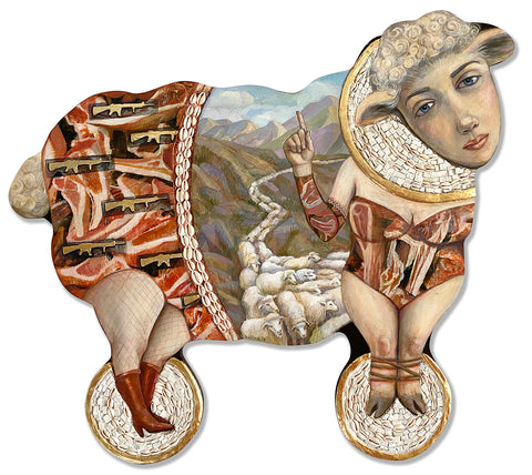 Viktoriya Basina, "Folk Toys: The Sheep"