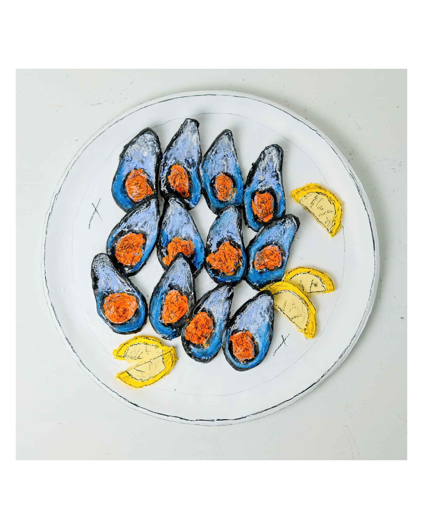 Teddy Benfield, "Untitled (A Dozen Mussels)"