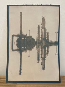 Jo Andres, "Smokestacks Mirrored #1"