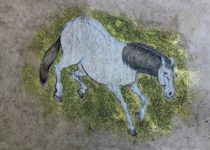 Fay Ku, "Horse III (Aglitter)"