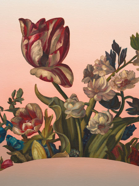 Andrew Jilka, "Flowers with Hole 2 (After Rachel Ruysch)"