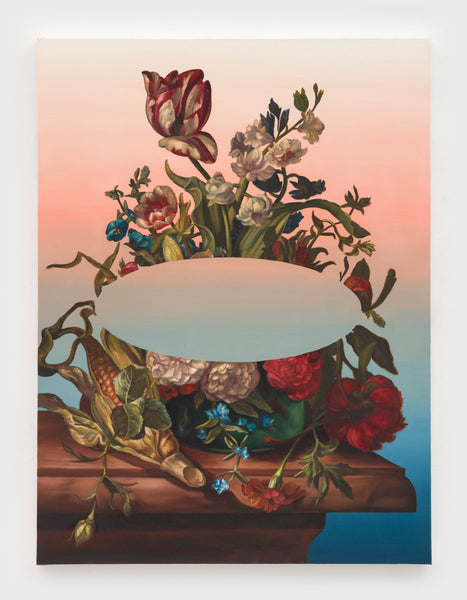 Andrew Jilka, "Flowers with Hole 2 (After Rachel Ruysch)"
