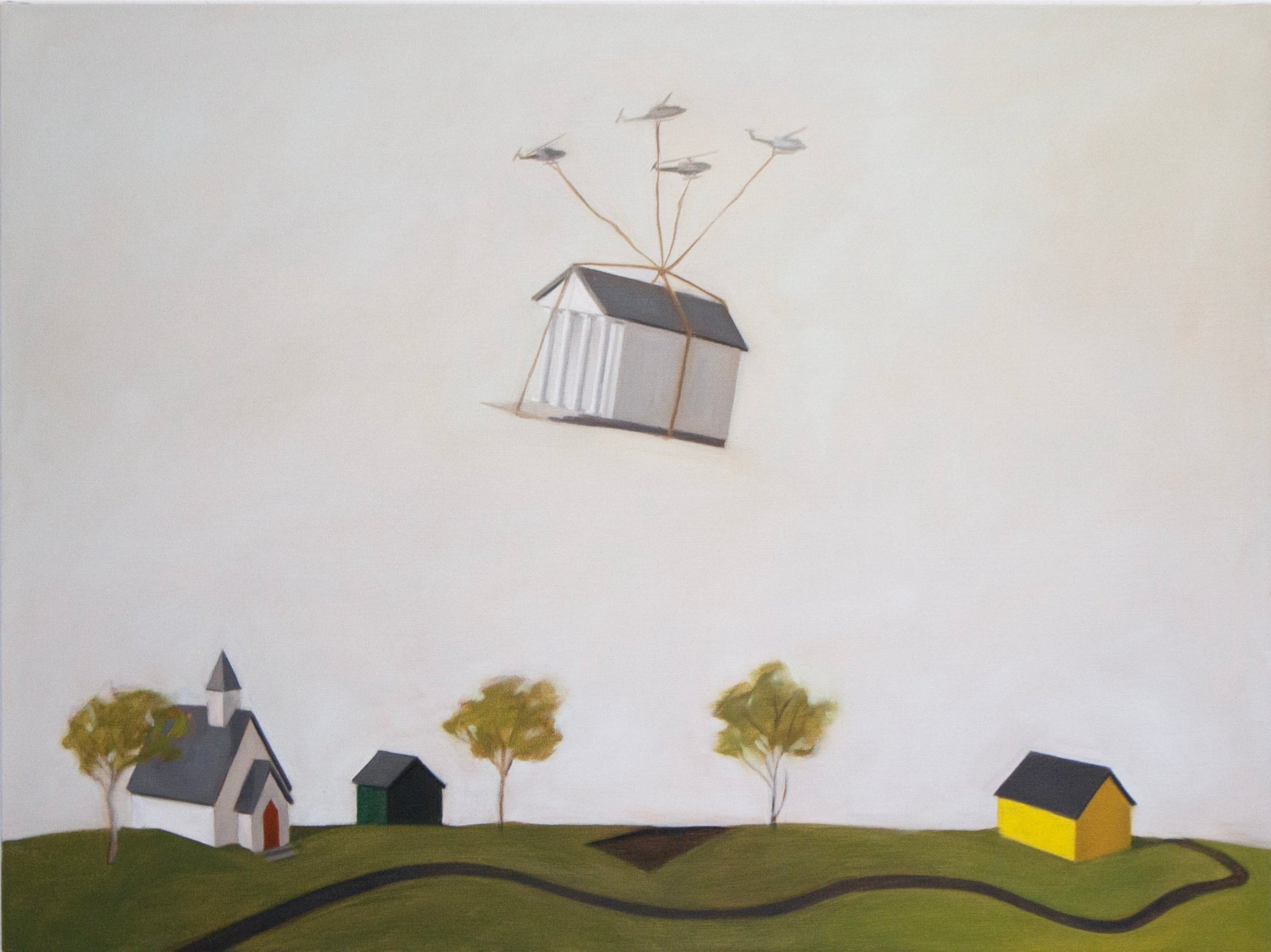 Cate Pasquarelli, "Small Town No.4" SOLD