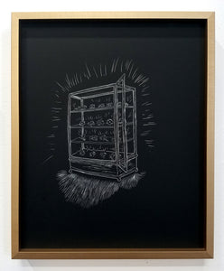 Jennifer Dalton, "Girl Detective (glowing cabinet)"