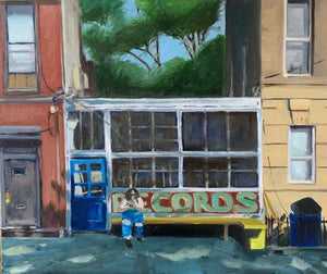 Lee Smith, "A woman smoking on Lewis Ave"