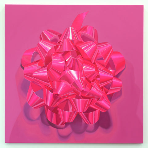 Melodie Provenzano, "Hot Pink Bow on Magenta"