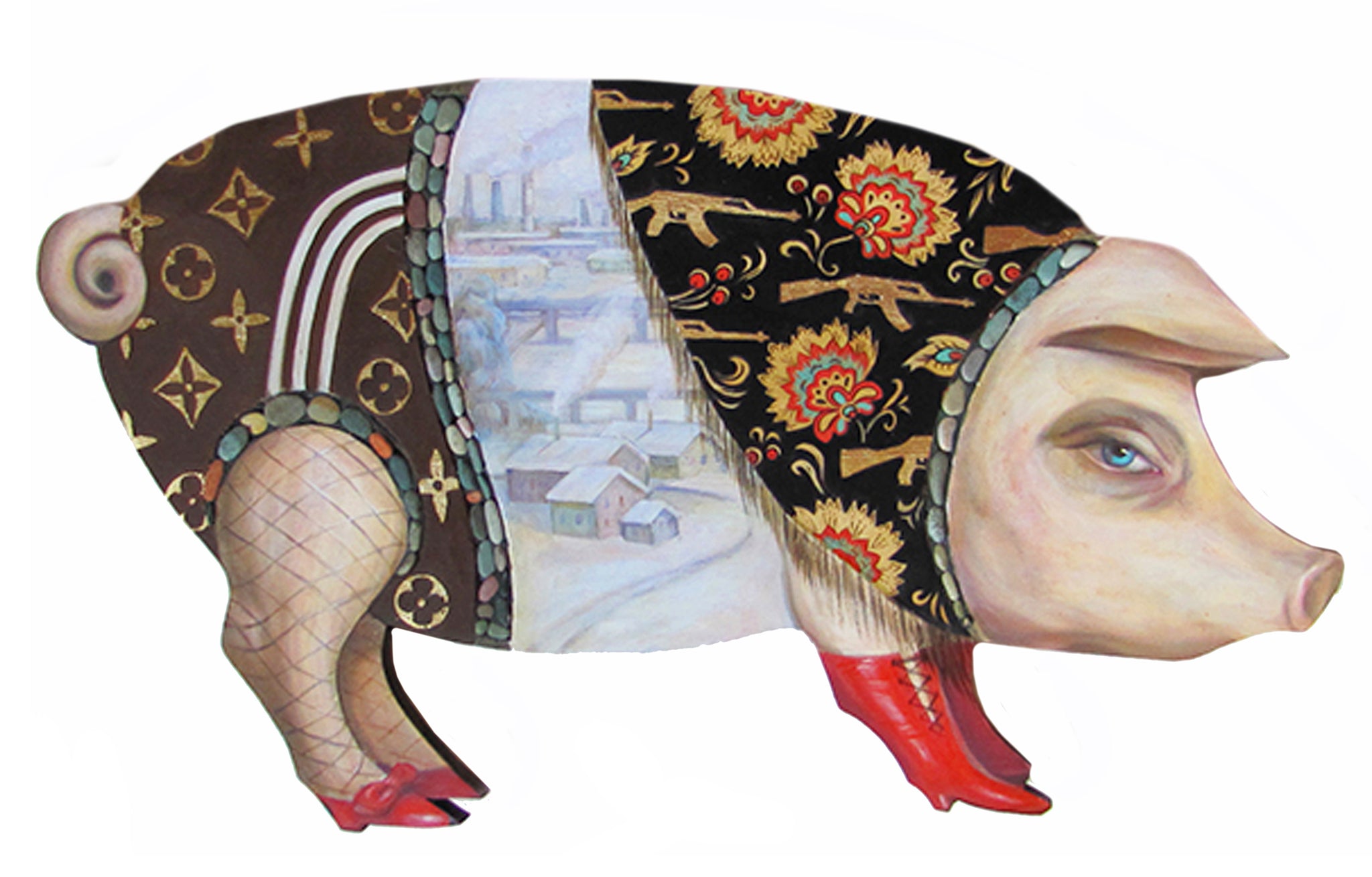 Viktoriya Basina, "Folk Toys: The Pig"