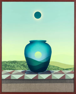 Robert Minervini, "Two Moons Rising (solar eclipse)"