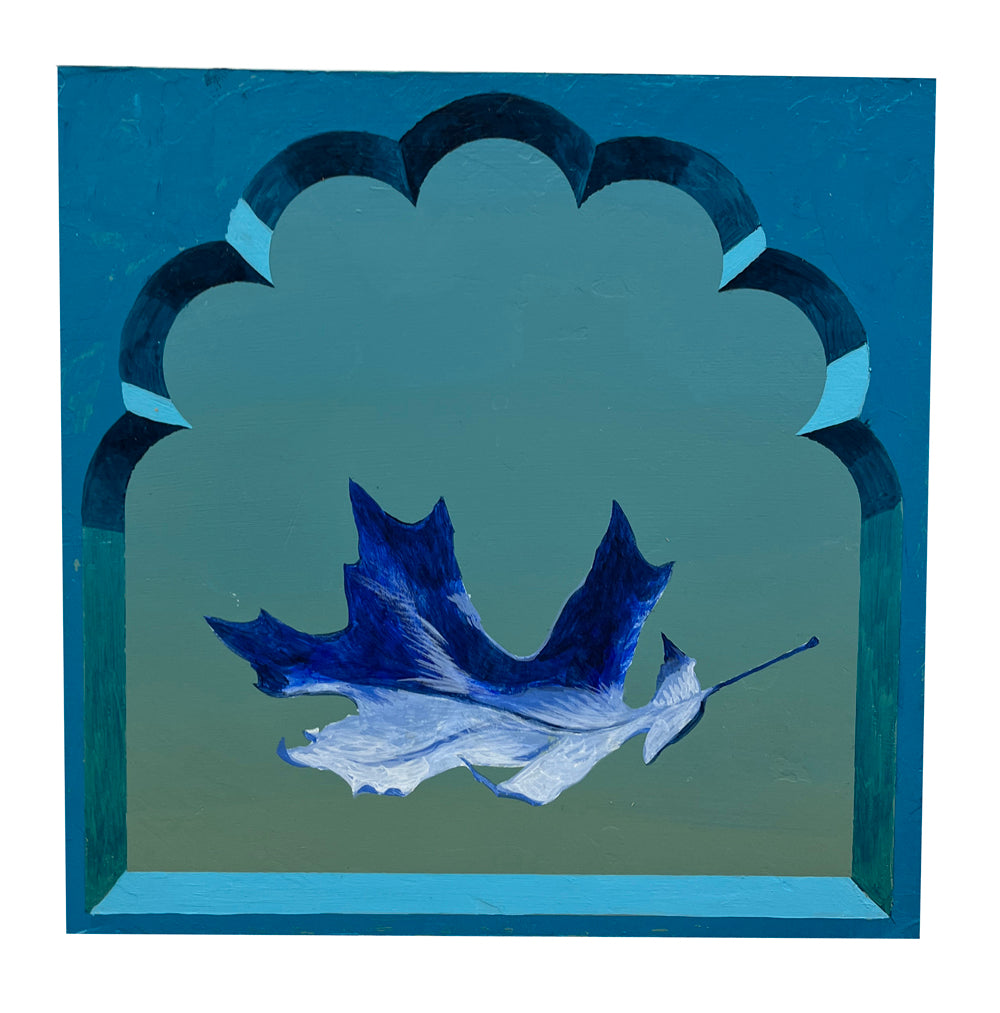 Ben Cowan, "Rectangle Blue Leaf Study"