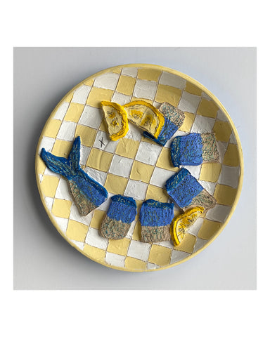 Teddy Benfield, "Untitled (Fish Plate 2)"