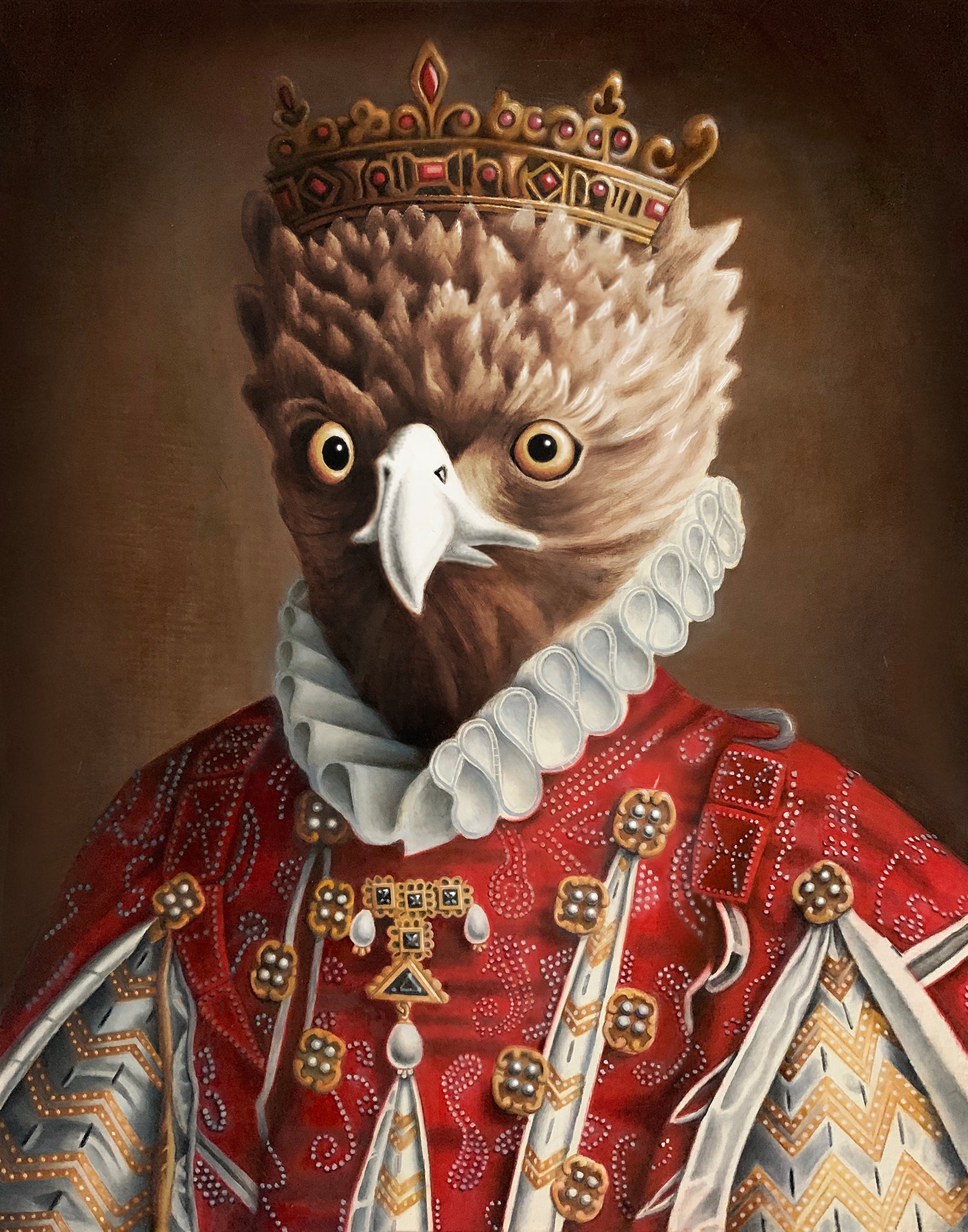 Amy Hill, "Bird with Crown"