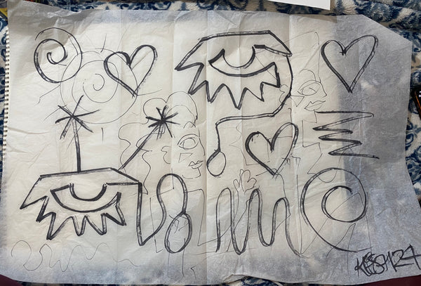 KESH, "Dress - Line Works" Drawing Series