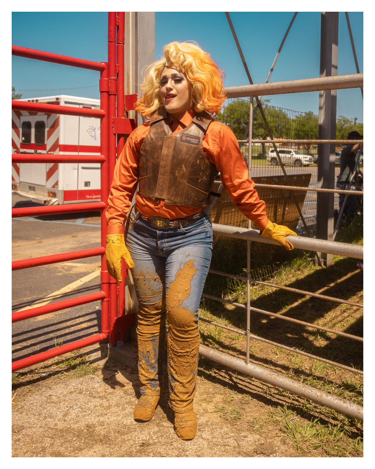 Greg Endries, "Evita Peroxide, Post Steer Deco, Texas Gay Rodeo, Denton TX"