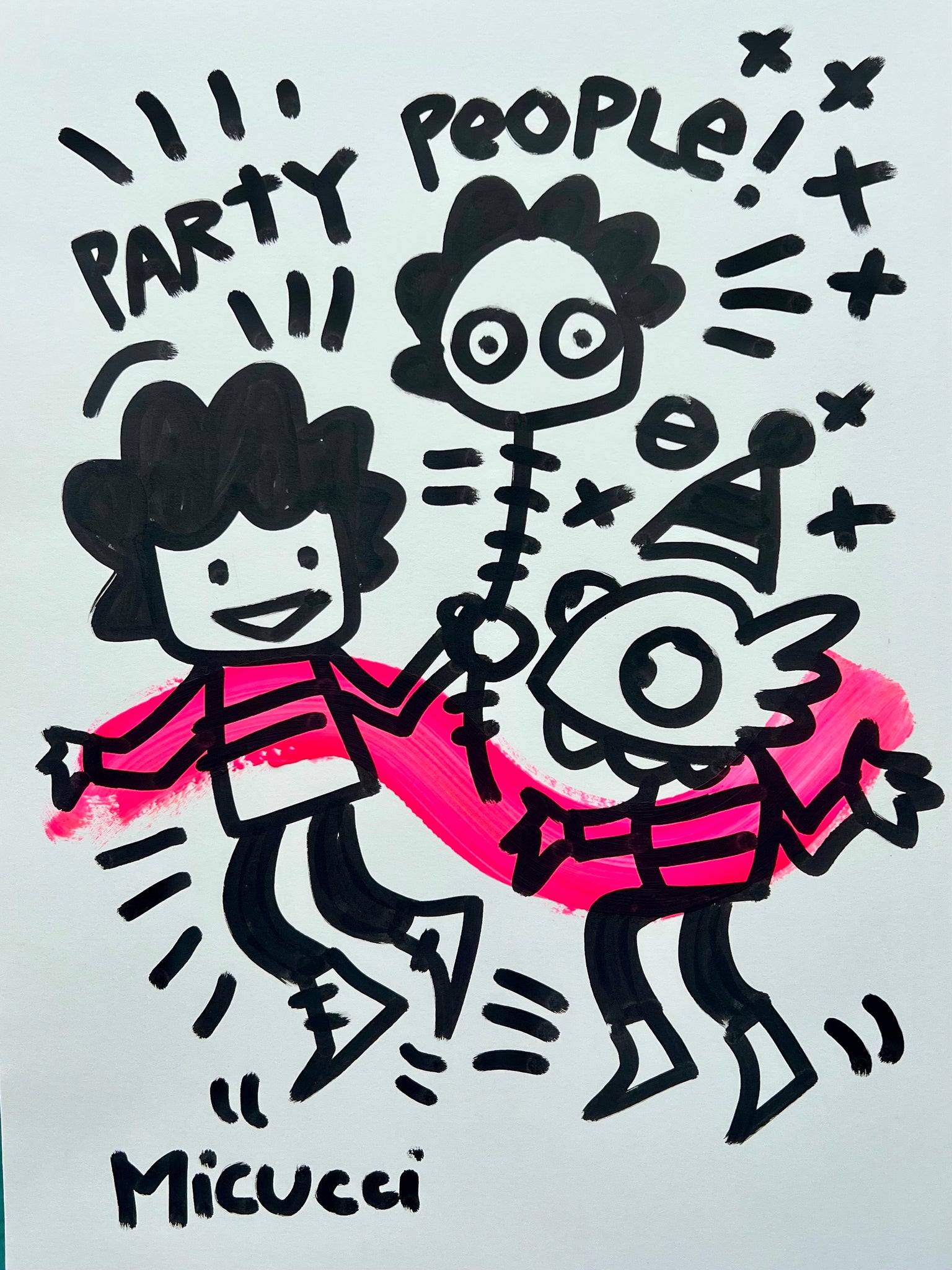 Kate Micucci, "Party people" SOLD