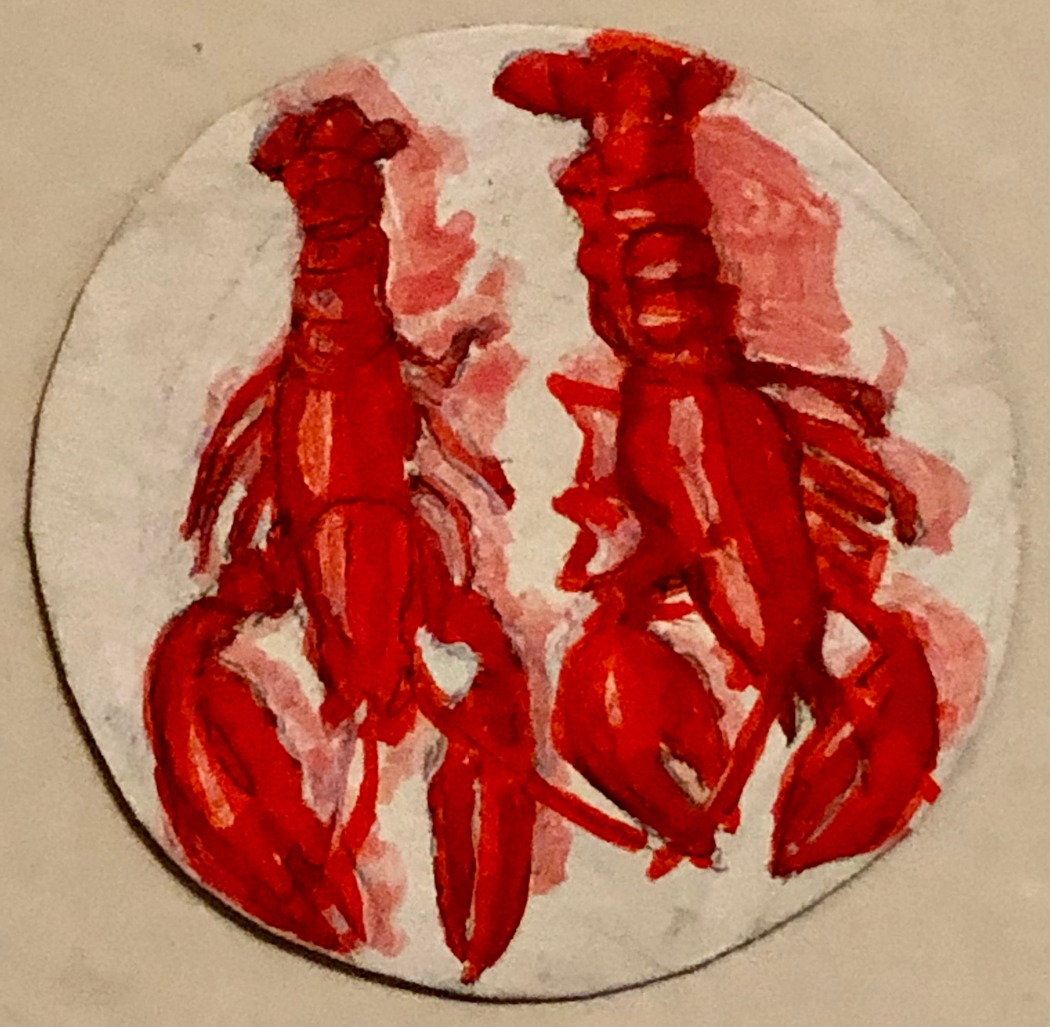 Dale Wittig, "Two Lobsters 1"