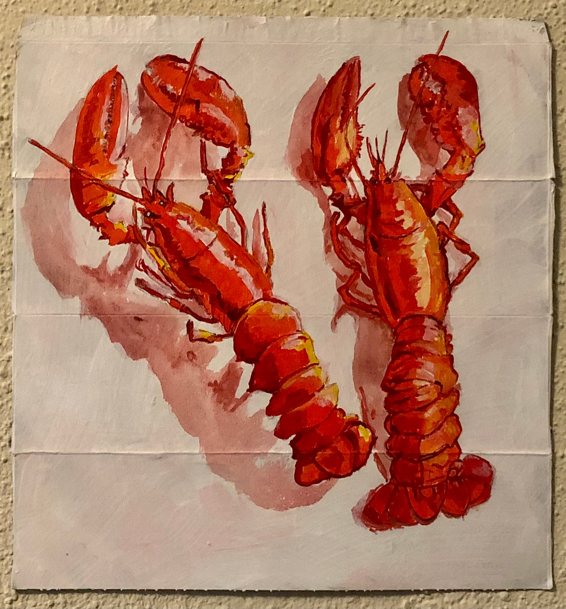 Dale Wittig, "Two Lobsters 2"