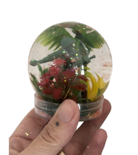Cara + Johannah "Agent Orange Snowglobe"