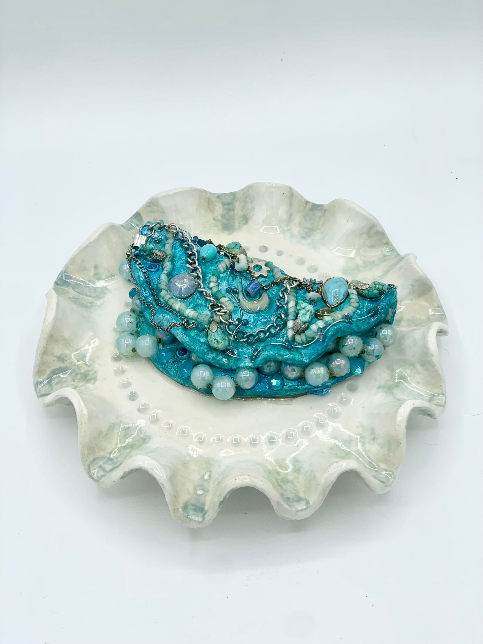 Mary Gagler, "Fabergé Omelet (Blue)"