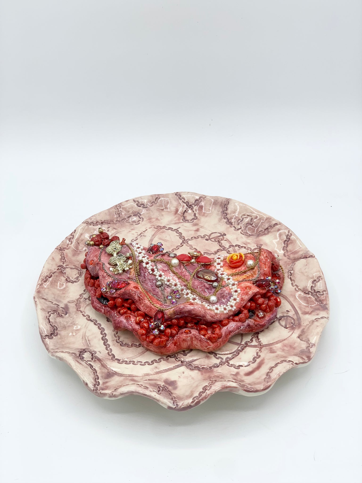 Mary Gagler, "Fabergé Omelet (Red)"