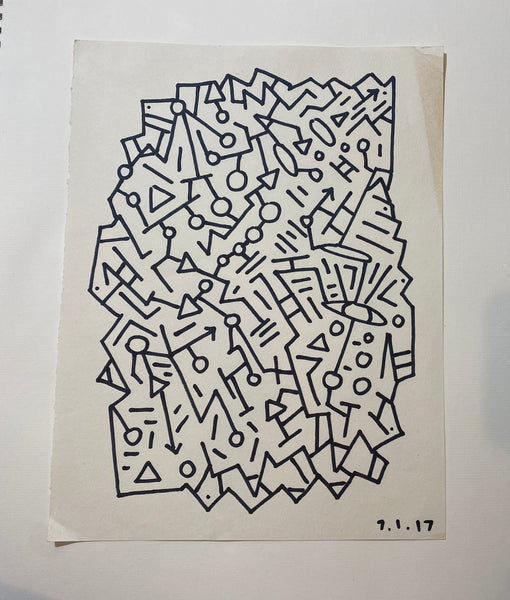 KESH, "Dress - Line Works" Drawing Series