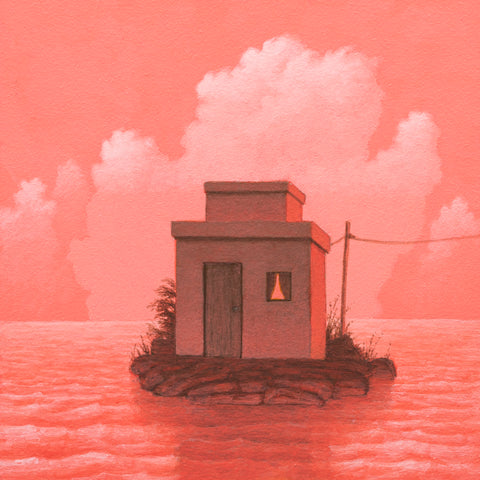 Steve Paddack, "Personal Island in a Pink World" SOLD