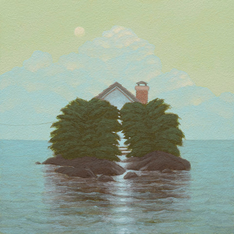 Steve Paddack, "Personal Island with Moonglow" SOLD