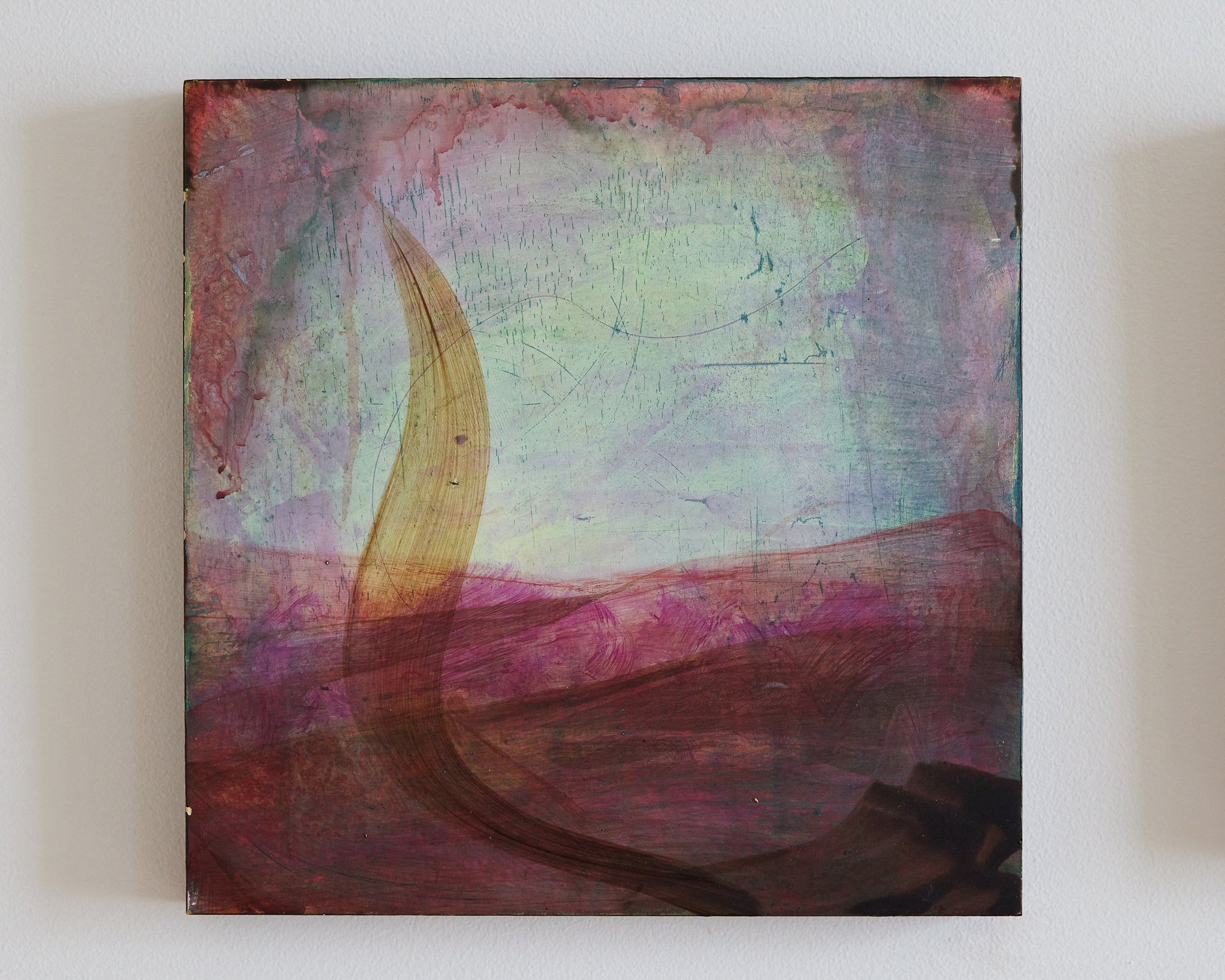 Jo Andres, "single leaf on horizon" SOLD