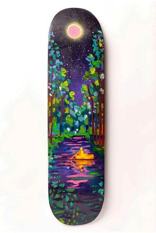 Danielle Klebes, "River Run Skateboard"