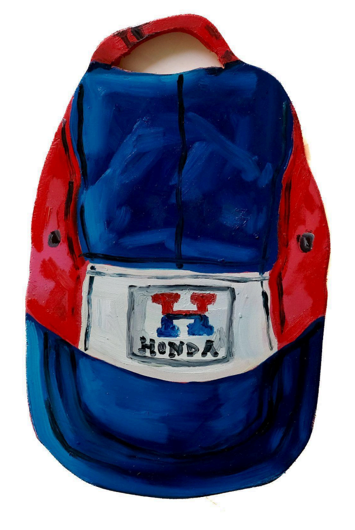 Danielle Klebes, "Honda hat"