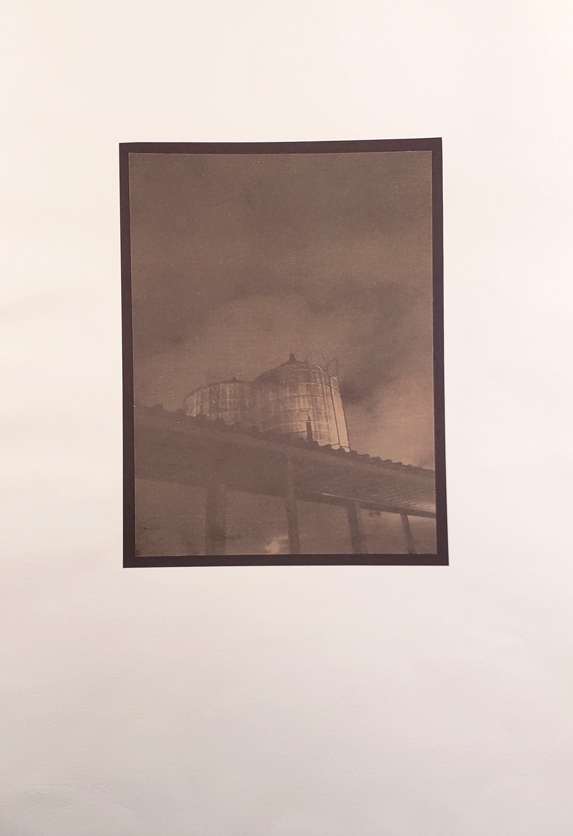 Jo Andres, "gray watertower-sepia"