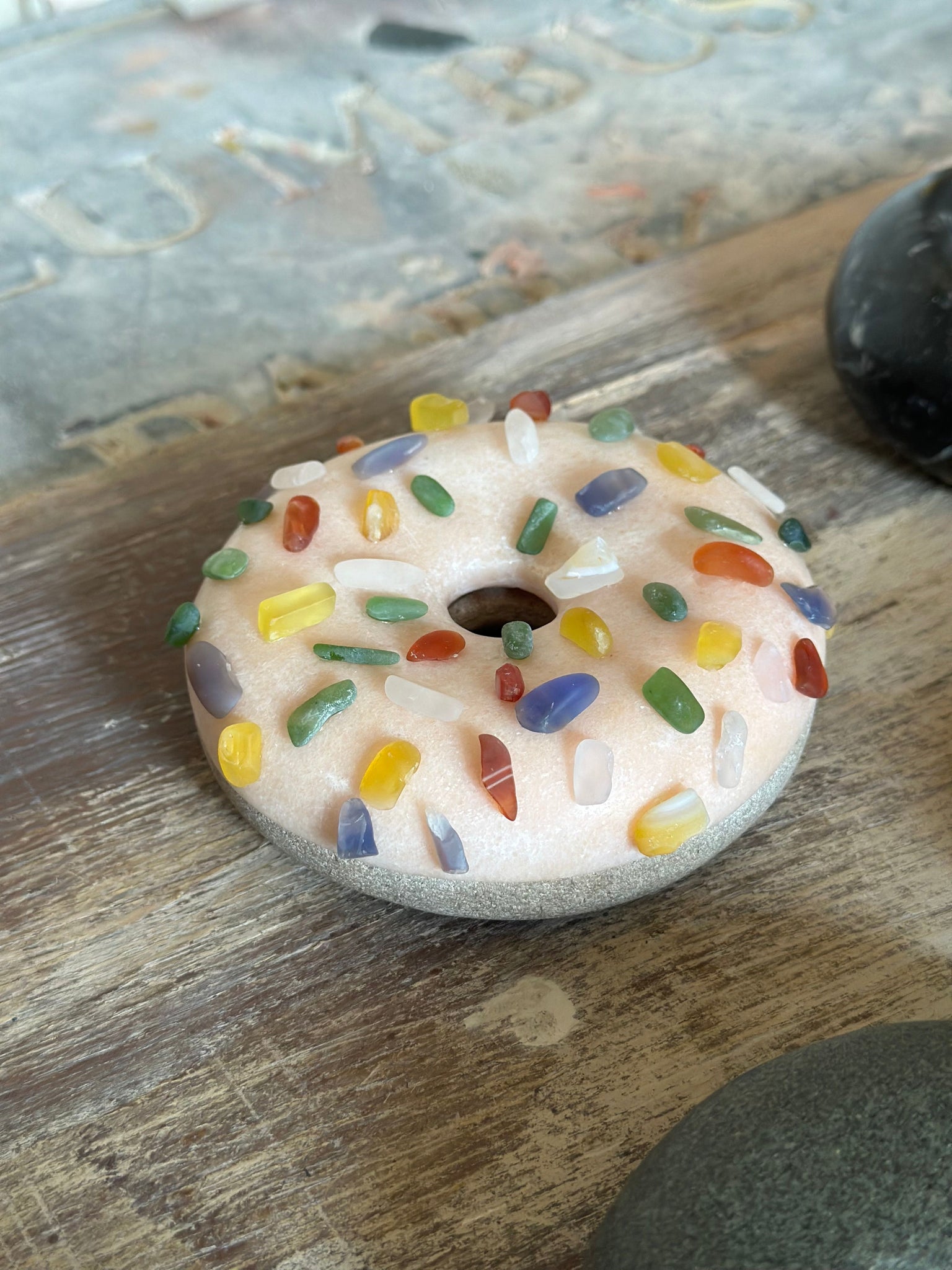 Louis Sarowsky, "Pink sprinkled donut"