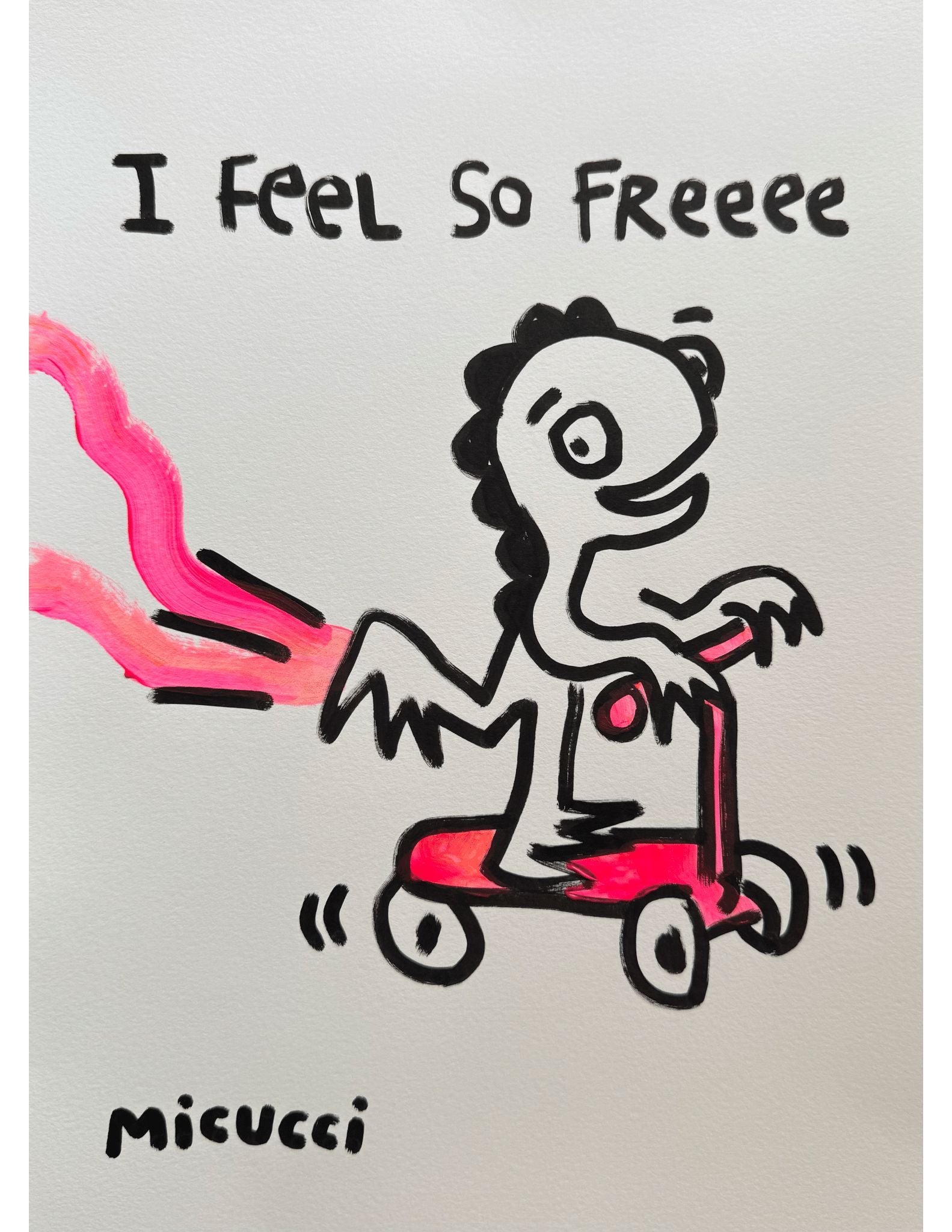 Kate Micucci, "I Feel So Free" SOLD