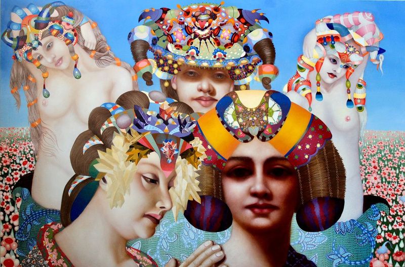 Jacob Hicks, "Woman 28, 29, 30, 31, and 32: Garden"