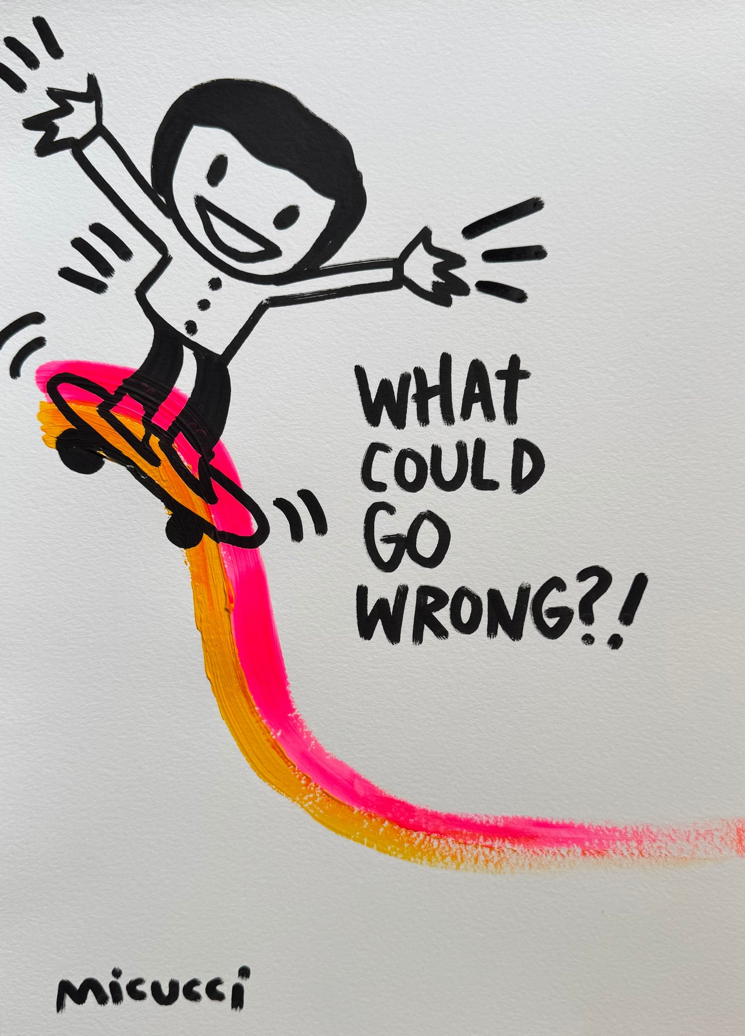 Kate Micucci, "What Could Go Wrong" SOLD