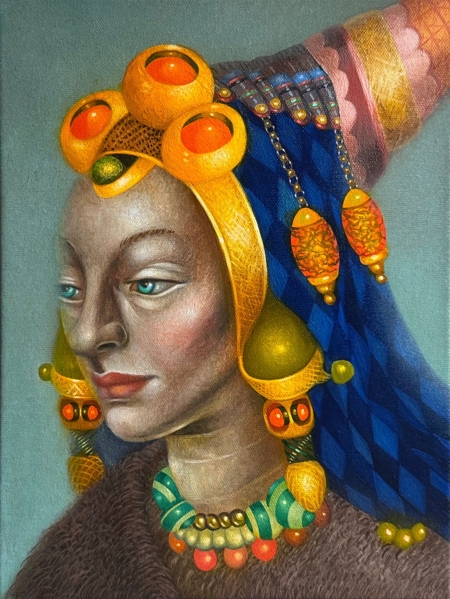 Jacob Hicks, "Woman 67 After Memling" SOLD