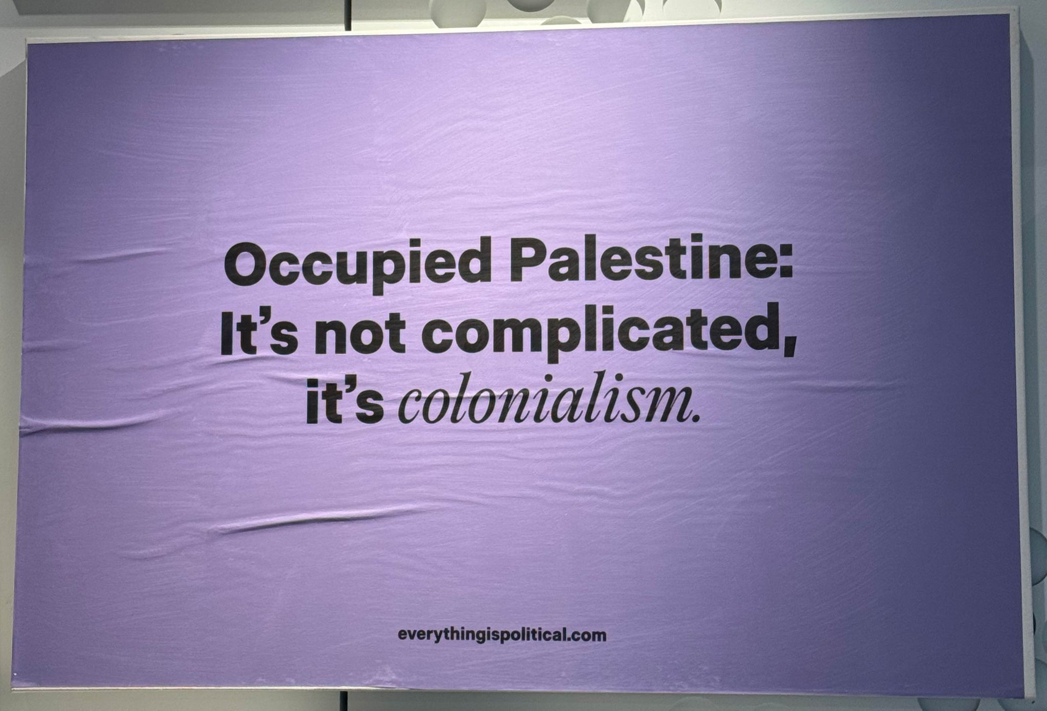 Slow Factory, "It's not complicated, it's colonialism"